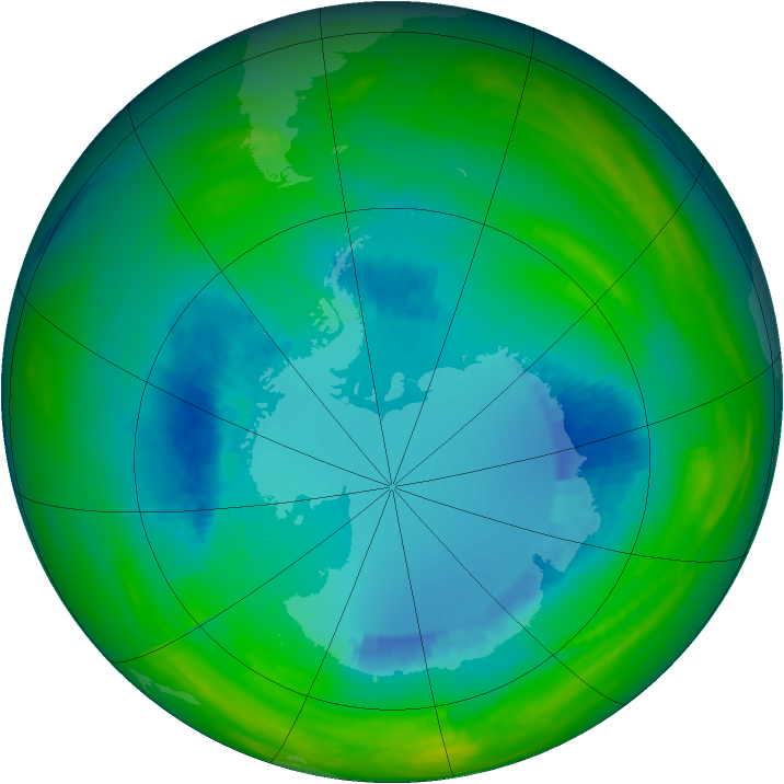 Ozone Map 1984-08-21